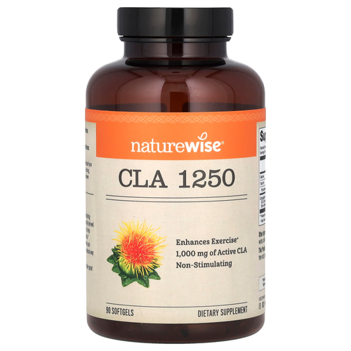 NatureWise, CLA 1250, 90 мягких таблеток