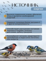 Семена подсолнечника для птиц сырие неочищенные 1 кг