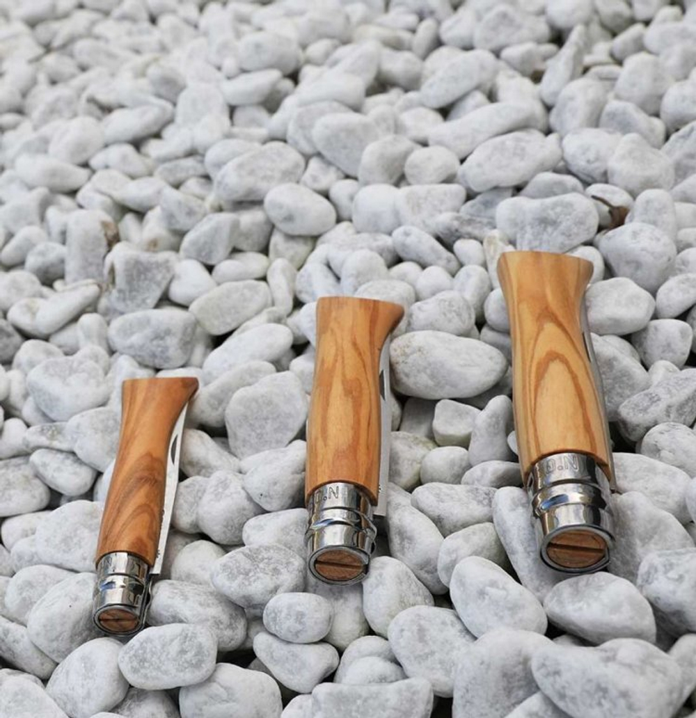 Нож складной Opinel 9 VRI Olive (Оливковое дерево)