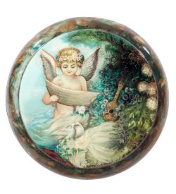 ШК-30/ 35 Шкатулка «Путти с нотами» Акминская И.