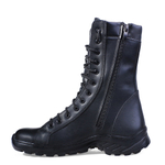 Берцы кожаные на молнии АРТЕК 0054-03 ЧЕРНЫЙ