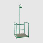 Аварийная платформа с душем оцинк. сталь/полипропилен BOCCHISF SCP800 зеленый