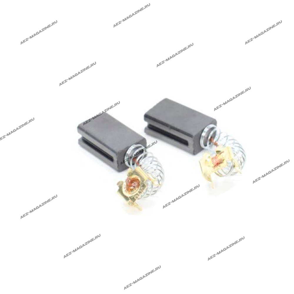 Электроугольная щетка 6х9х15 Проточка 2, пружина, пятак-зацеп (для STERN 26S 750,skil650-850,ferm750