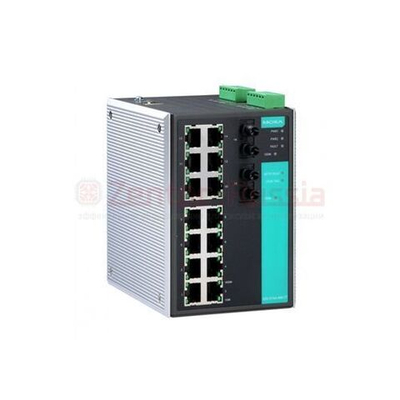 MOXA EDS-516A-MM-ST управляемый промышленный коммутатор, 16 портов