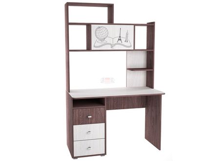 Омега-18 стол письменный с надстройкой