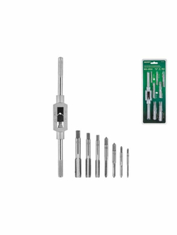 Набор метчиков Волат 87510-08, 8 шт., GCr15, метрическая резьба М3-M12