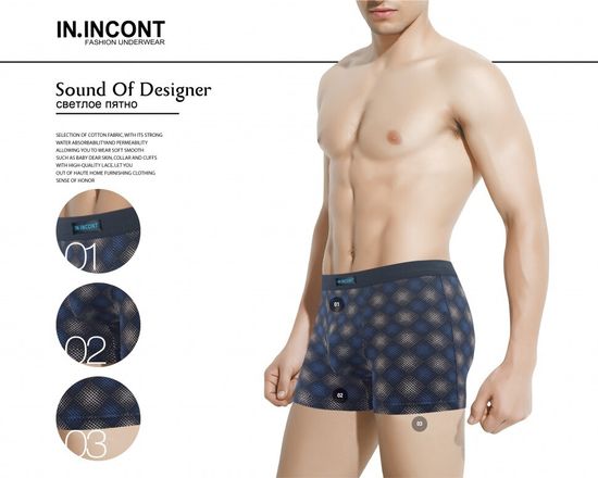 Мужские боксеры IN.INCONT 8022, 2 шт. в упаковке