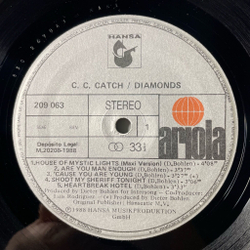 Винтажная виниловая пластинка LP C.C. Catch Diamonds Her Greatest Hits (Испания 1988) Heartbreak Hotel