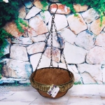 Кашпо для цветов 1,2л «Коковита» с кокосовым волокном, подвесное d=20см P124 ДоброСад