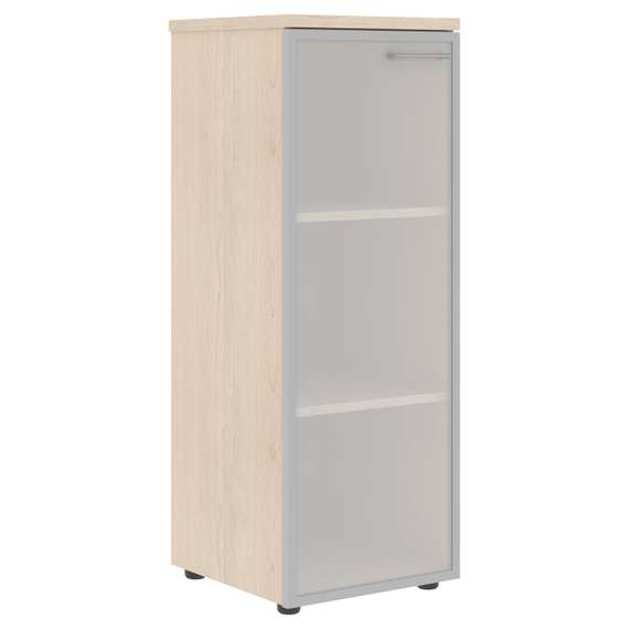 Шкаф колонка со стеклянной дверью в алюминиевой раме (L) и топом XMC 42.7(L)  432х432х1190 XTEN