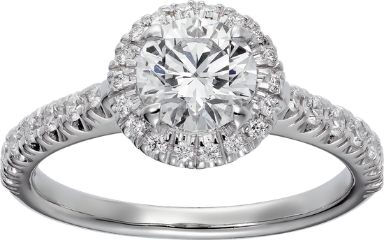 Помолвочное кольцо Cartier Destinée solitaire с круглым бриллиантом