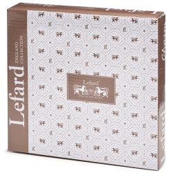 НАБОР ТАРЕЛОК ЗАКУСОЧНЫХ LEFARD "CHARM" 2 ШТ. 20*3 СМ (С ЗОЛОТОЙ ЛИНИЕЙ)