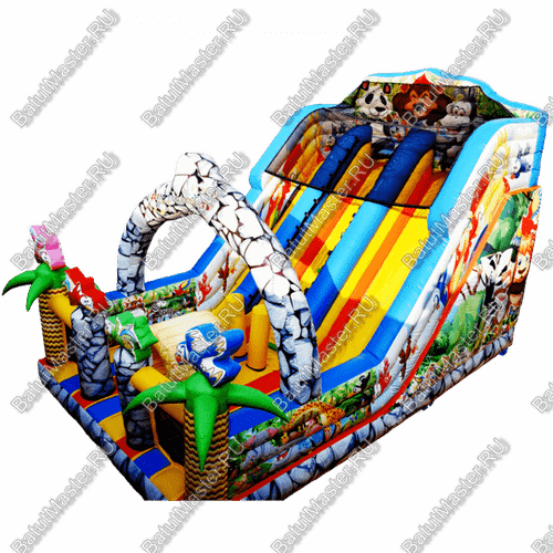 Коммерческий надувной батут "Солнечный остров" 7.5*5*5 м