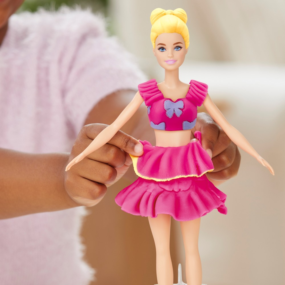 OUTLET Play-Doh - Пластилин BARBIE FASHIONISTA Бантики + кукла G1361