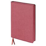 Блокнот А5 (148x213 мм), BRAUBERG "Tweed", 112 л., гибкий, под ткань, линия, красный, 110965