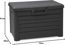 Пластиковый сундук Toomax Florida Compact 120 л anthracite