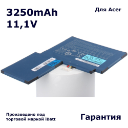 Аккумулятор iBatt 3250mAh, для AP11B7H AP11B3F CS-ACW500SL BT.00303.024 BT.00307.034 iB-A677