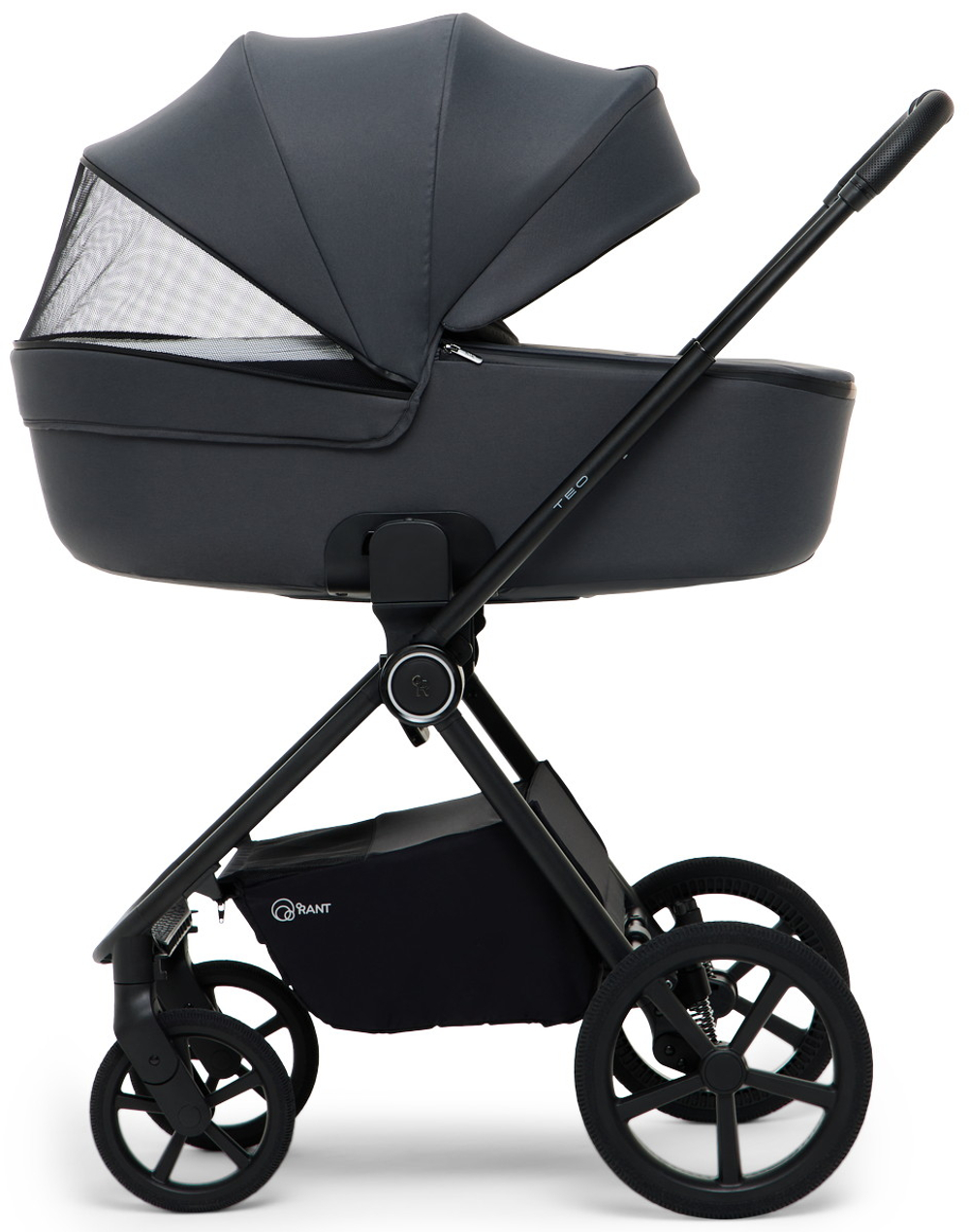 Детская коляска Rant Teo Soft 3 в 1 с автокреслом Aster Zero Black Graphite