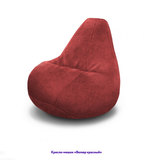 Кресло-мешок Груша, однотонное, велюр