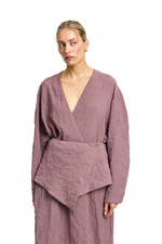 Платье maxi с баской Invitation powder