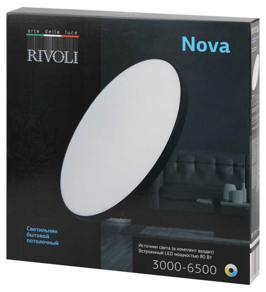 Светильник потолочный светодиодный Rivoli Nova 6179-733 LED 3000K-6500k 80 Вт Б0069796