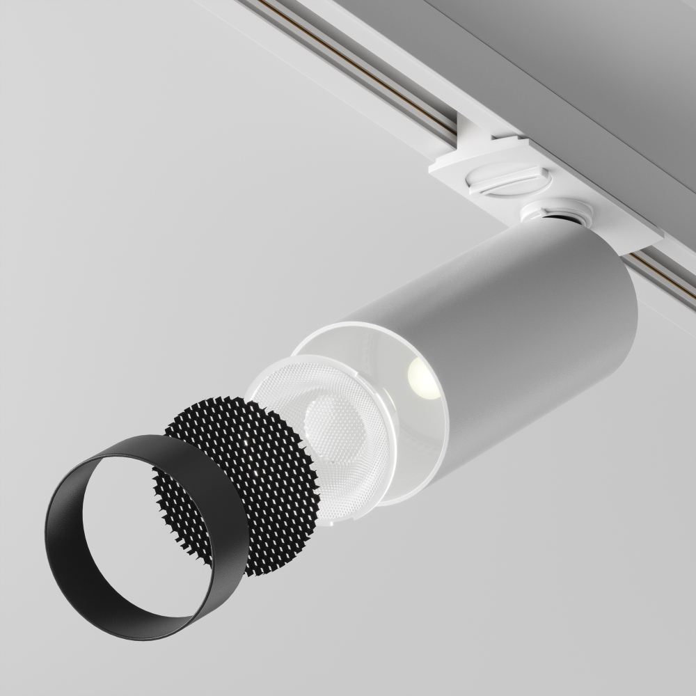 Трековый однофазный светодиодный светильник диммируемый Maytoni Unity Focus LED TR021-1-12W4K-W-D-W
