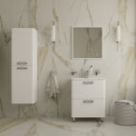 Тумба напольная с умывальником IDDIS Brick, белая, 60 см, BRI60WFi95K