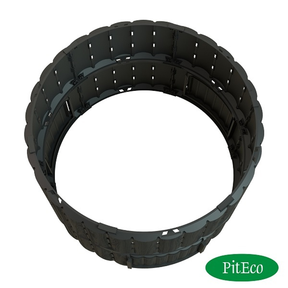 Компостер  Piteco 670л чёрный