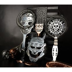 Стрейнер барный нерж. 19,3 см d 10,3 см Череп Luxury Skull B'Guys P.L.- Barbossa