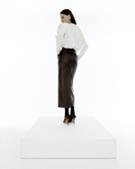 «Draped-detailing blouse» Блуза с драпировками из вискозы.