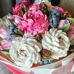 Букет из зефира «Пионы большой» / 28-30 см Букет из зефира «Пионы большой» / 28-30 см