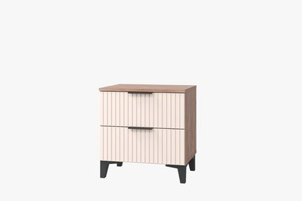 Тумбочки прикроватные с ящиками 2 шт. бежевый 50х38х53 см