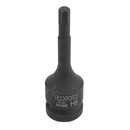 Головка-бита 6мм 1/2" 6-гранная ударная L=78мм ROCKFORCE RF-24407806MPB