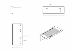 RLS-BR-L-60125 Кронштейн большой  RLS  L 60x125