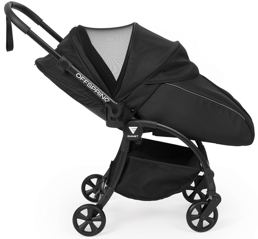 Детская прогулочная коляска Emmet Offspring OFS-01 Чёрный / (Black)