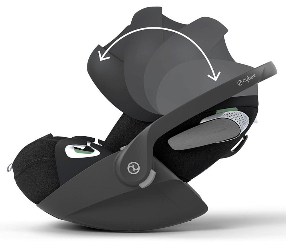 Коляска 3 в 1 Cybex Priam IV Rosegold complete и автокресло Cloud T i-Size Sepia Black Plus Leaf Green