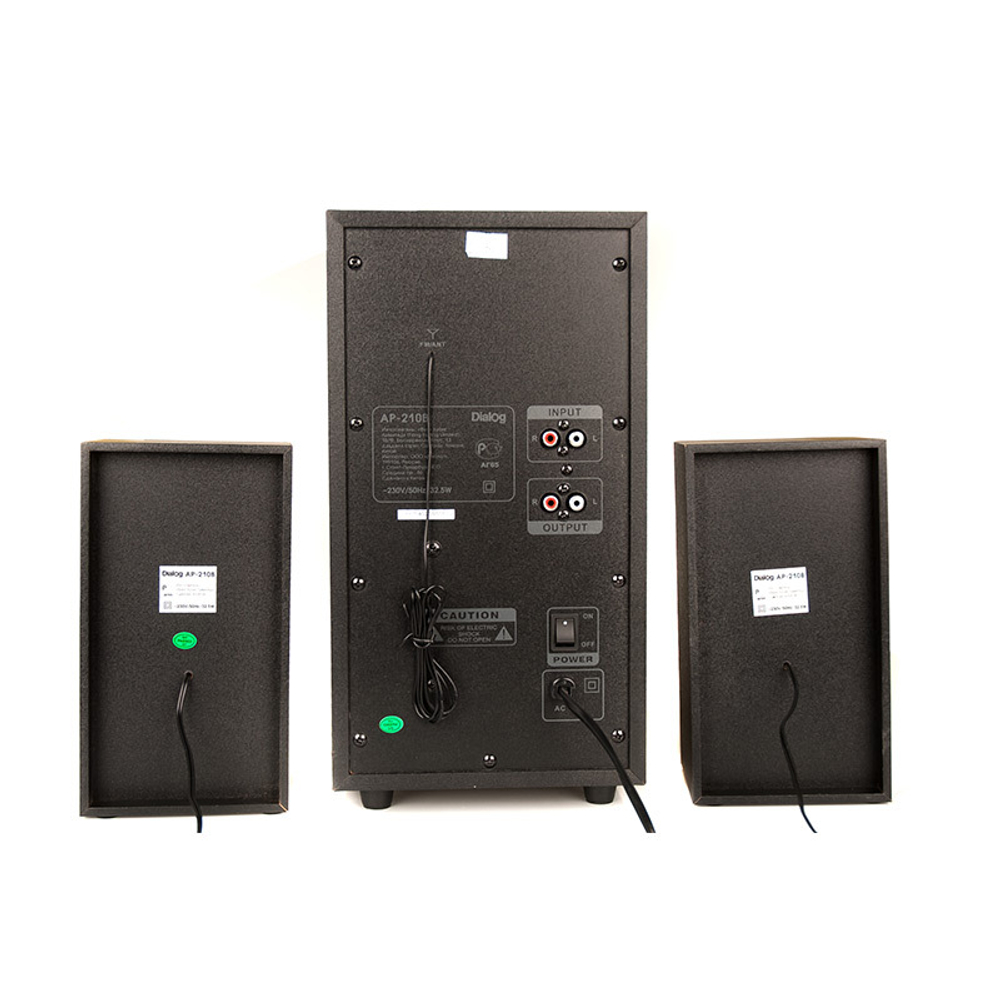 Акустика Dialog AP-210B черный (2,1) USB+SD reader