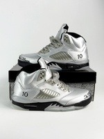 Кроссовки Nike Air Jordan 5 Retro Wings #B112 (сереб.)