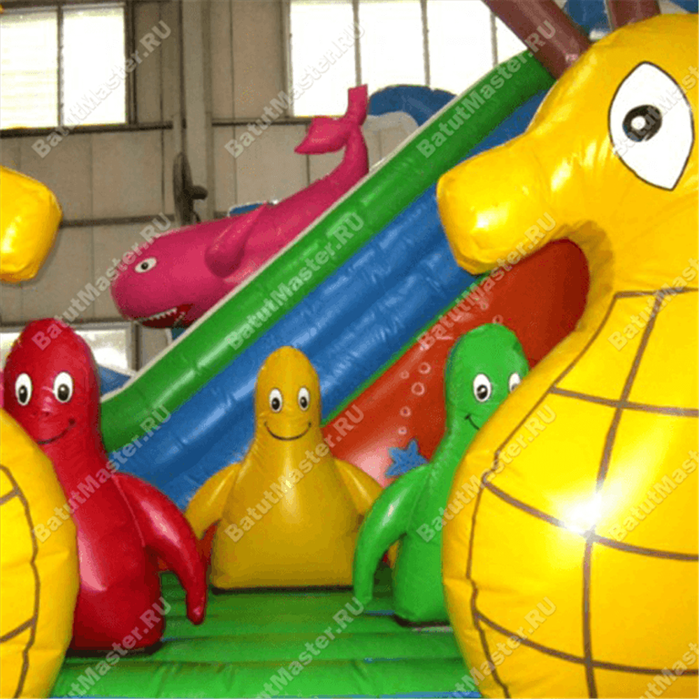 Коммерческий надувной батут "На дне морском"