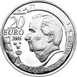 20 евро. Чемпионат мира по футболу Германия. Бельгия. 2005 год