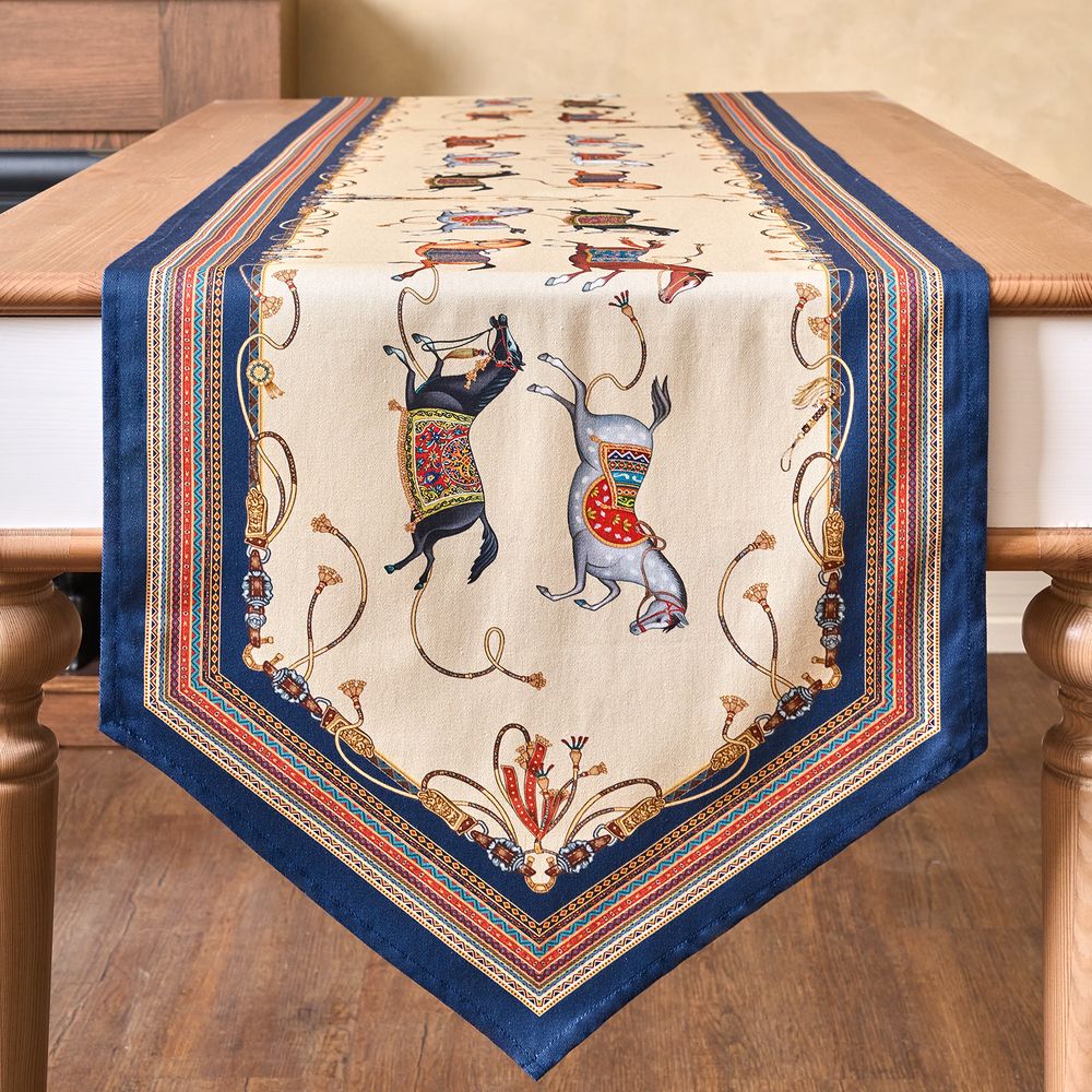 ДОРОЖКА НА СТОЛ "PASSAGE", 45Х145СМ, БЕЖЕВЫЙ, 100% ХЛОПОК,ТВИЛ