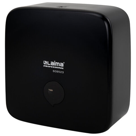 Диспенсер для полотенец LAIMA PROFESSIONAL PREMIUM BLACK (Система H3), V-сложения, черный, ABS-пластик, 609523