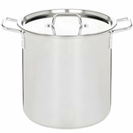 Кастрюля 20л d30см h33см, ТРС, капсульное дно, сварная, клепанные ручки "Общепит"