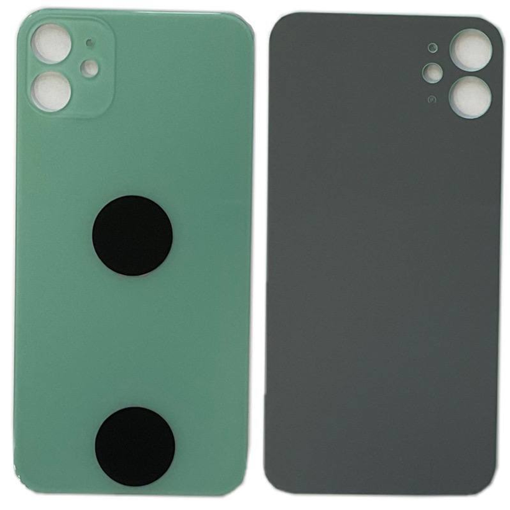Задняя крышка для Apple iPhone 11 Зеленый (стекло, широкий вырез под камеру)