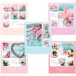 Тетрадь А5, 96 л., BRAUBERG, клетка, обложка картон, ПАСТЕЛЬ, 403066, 5шт