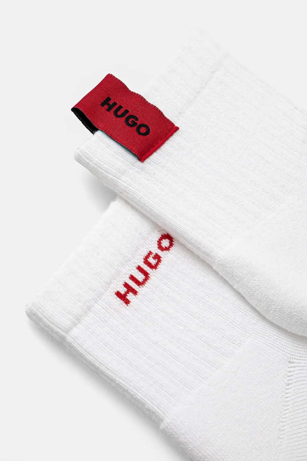 Носки (2 пары) мужские HUGO 2P SH WOVEN LABEL CC