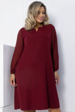 Платье Яркое пламя (бордовое) П12618-25 LT Collection