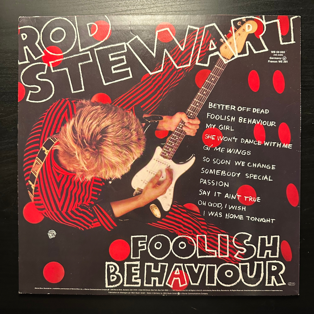 Rod Stewart - Foolish Behaviour (Германия 1980г.)