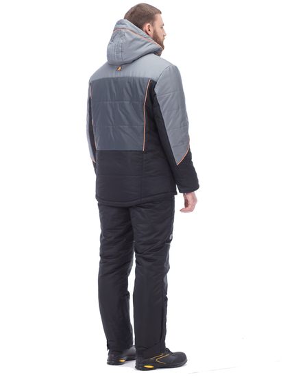 Куртка зимняя "Палмер" (черный/т.серый/с.серый)