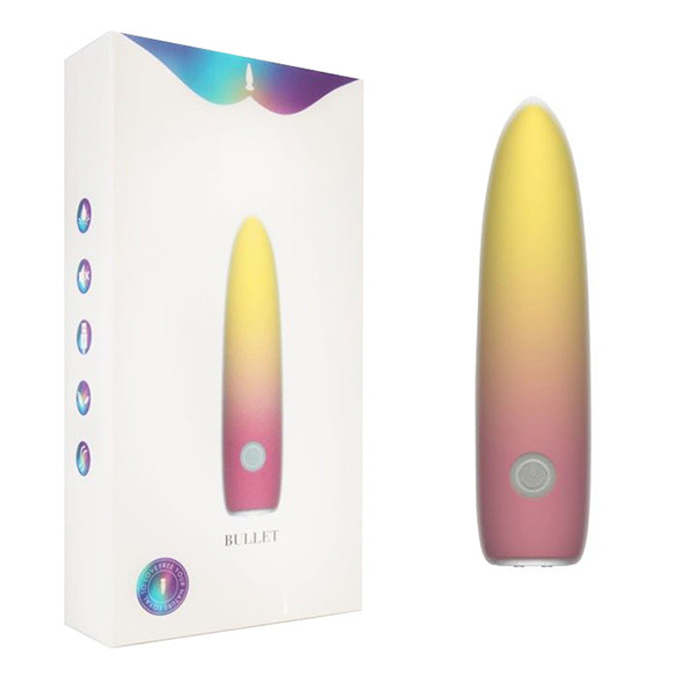 Желтая перезаряжаемая вибропуля 10,1см I-Moon Bullet MY-304